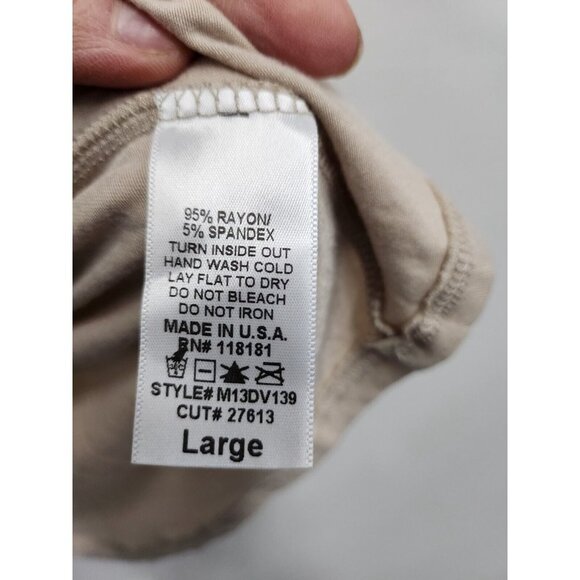 Bleu Womens Tunic Top Size Large Cream Animal Print Dolman Sleeve Embellished - Picture 4 of 6